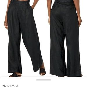 MADEWELL rare 100% linen, wide-leg, pants size zero